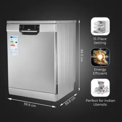 IFB Neptune SX1 Free Standing 15 Place Settings with Germ-Free Hygienic Wash, Made for Indian Kitchens, Steam Drying, Energy Efficient Dishwasher IFB Neptune SX1 Free Standing 15 Place Settings with Germ-Free Hygienic Wash, Made for Indian Kitchens, Steam Drying, Energy Efficient Dishwasher